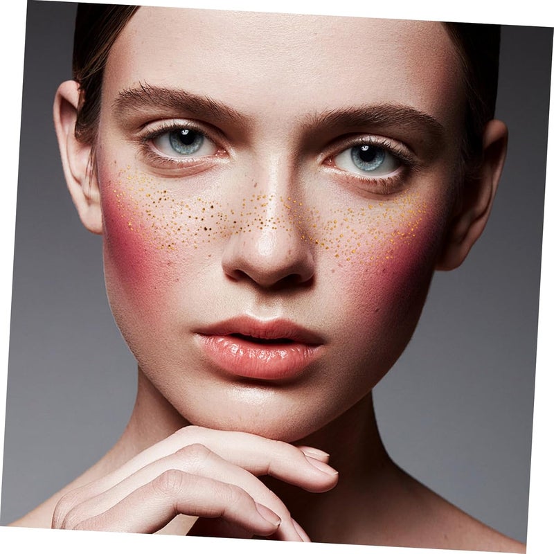 6sheets Temporary Face Freckles Stickers Skin-friendly Sparkle Freckle Patches for Party Makeup of Designs for All Skin Types - Image 4