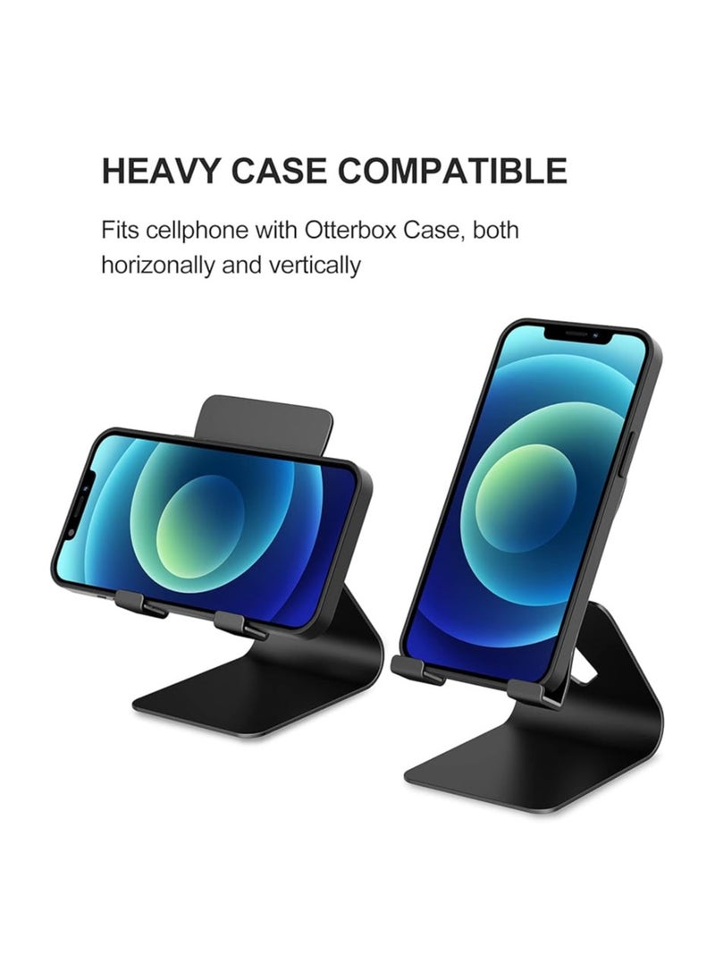 SS - 360-Degree Aluminum Phone Holder and Stand: Adjustable Cell Phone Mount for a secure and hands-free experience. Perfect for various phone sizes. - Image 1