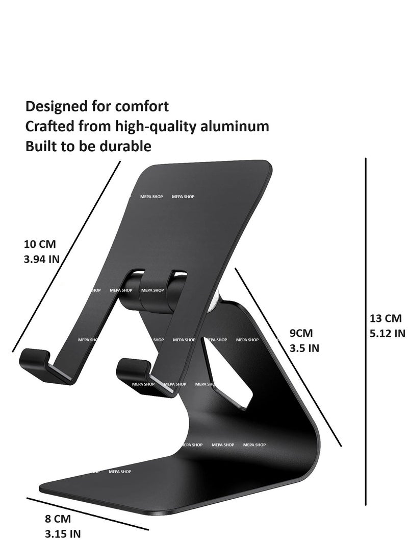 SS 360-Degree Aluminum Phone Holder and Stand: Adjustable Cell Phone Mount for a secure and hands-free experience. Perfect for various phone sizes.  - Image 4