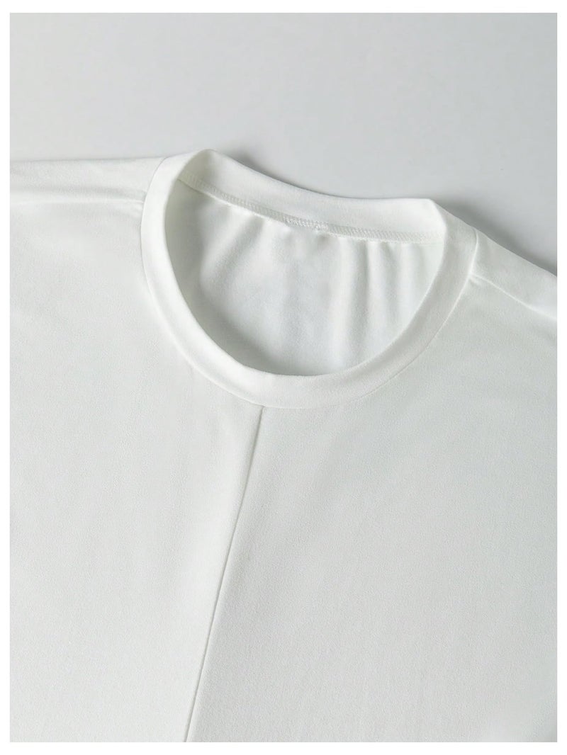 Verdusa Women's Cinched Waist Wrap Top Cap Sleeve Tie Back Going Out Workout Business Casual Tops White Large - Image 3