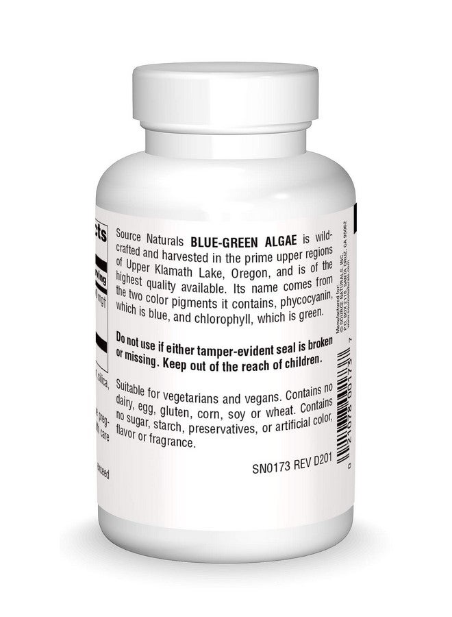 Source Naturals Blue Green Algae From Klamath Lake 500 Mg 200 Tablets - Image 3