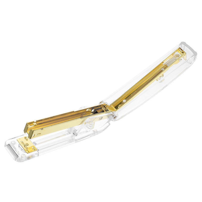 Gold Acrylic Stapler Compact Manual Desktop For Office Student Classroom Home - Image 2