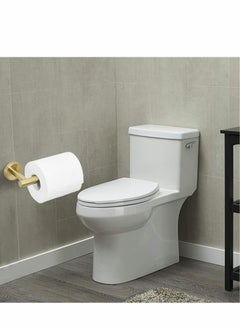 Excefore Restroom Fixtures Brushed Gold Toilet Paper Holder, Bathroom, Wall Mount Durable SUS304 Stainless Steel, Modern Style, Toilet Paper Holder Modern Style, for Hotel Kitchen  - Image 2