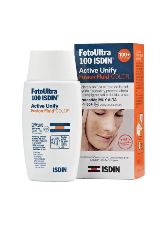إيسدن سائل اللون Isdin FotoUltra 100 Active Unify (SPF50+) 50 مل