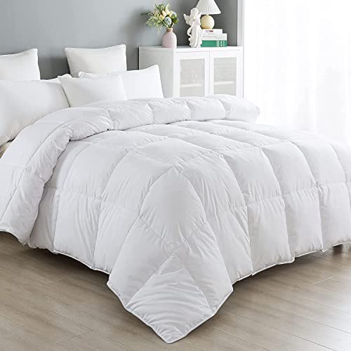cozy night Cozynight Down Alternative Comforter-All Season King Comforters Duvet Insert with Corner Tabs-Lightweight Breathable Reversible White Comforter 106x90 inches - Image 2