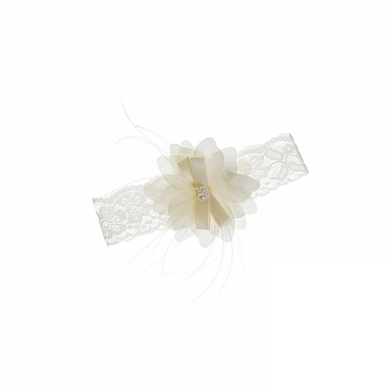 NIMBLE Baby Girls Newborn Christening Embroidered Gown Dress Outfit with Headband,0-15M - Image 5