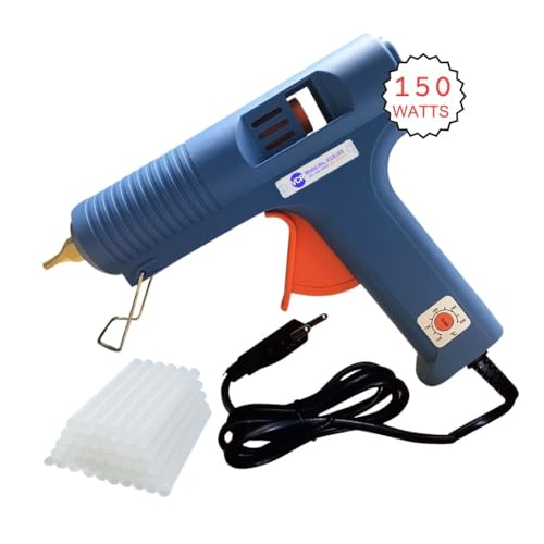 VCR 150W Heavy Duty Glue Gun with Temperature Control Regulator - 150 Watts & Thin Nozzle for Precise Glue Output (DIY & Professional Use) + 40 Transparent - 11mm Glue Sticks - VCR 150 - Image 2