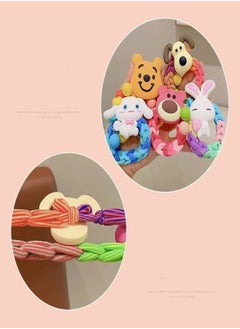 Smart Children's Headband Hair Loop Tie Hair Cute Cartoon Doll Leather Band DIY Hair Accessories (6 Pieces)  - Image 2