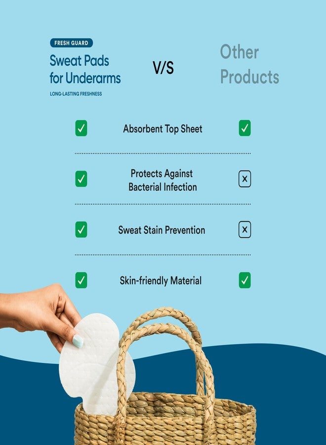 بلوم باي بولدكير فوط بلوم باي بولد كير لامتصاص العرق تحت الإبطين | لإزالة بقع العرق والروائح الكريهة | مصنوعة من مادة تسمح بمرور الهواء لامتصاص سريع | رقيقة للغاية ومزيلة للروائح | فوط ذاتية اللصق لامتصاص العرق | 14 فوطة (7 أزواج) - Image 5