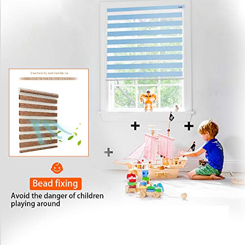 ZEBRA BLINDS Polyester Blinds for Windows,Ivory,W100XH150CM - Image 5