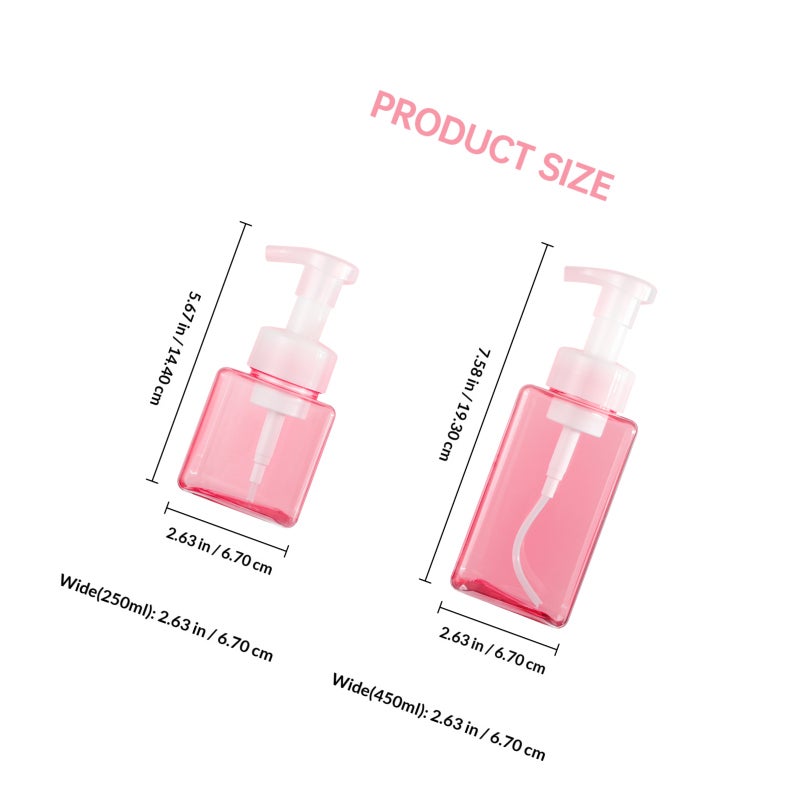 Portable Bottles for Travelers, Reusable Containers with Dense Foam Producing Pump Head - Image 2