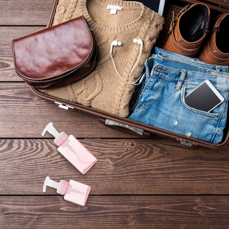 Portable Bottles for Travelers, Reusable Containers with Dense Foam Producing Pump Head - Image 3