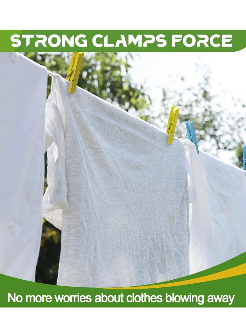 general 100 Pcs Colored Clothes Pins Wooden, Colored Clothespins for Crafts 2.9 Inch, Clothing Pins for Hanging, Pictures, Classroom, Laundry, Decorations, Colorful Clothespins Heavy Duty, 10 Colors - Image 5