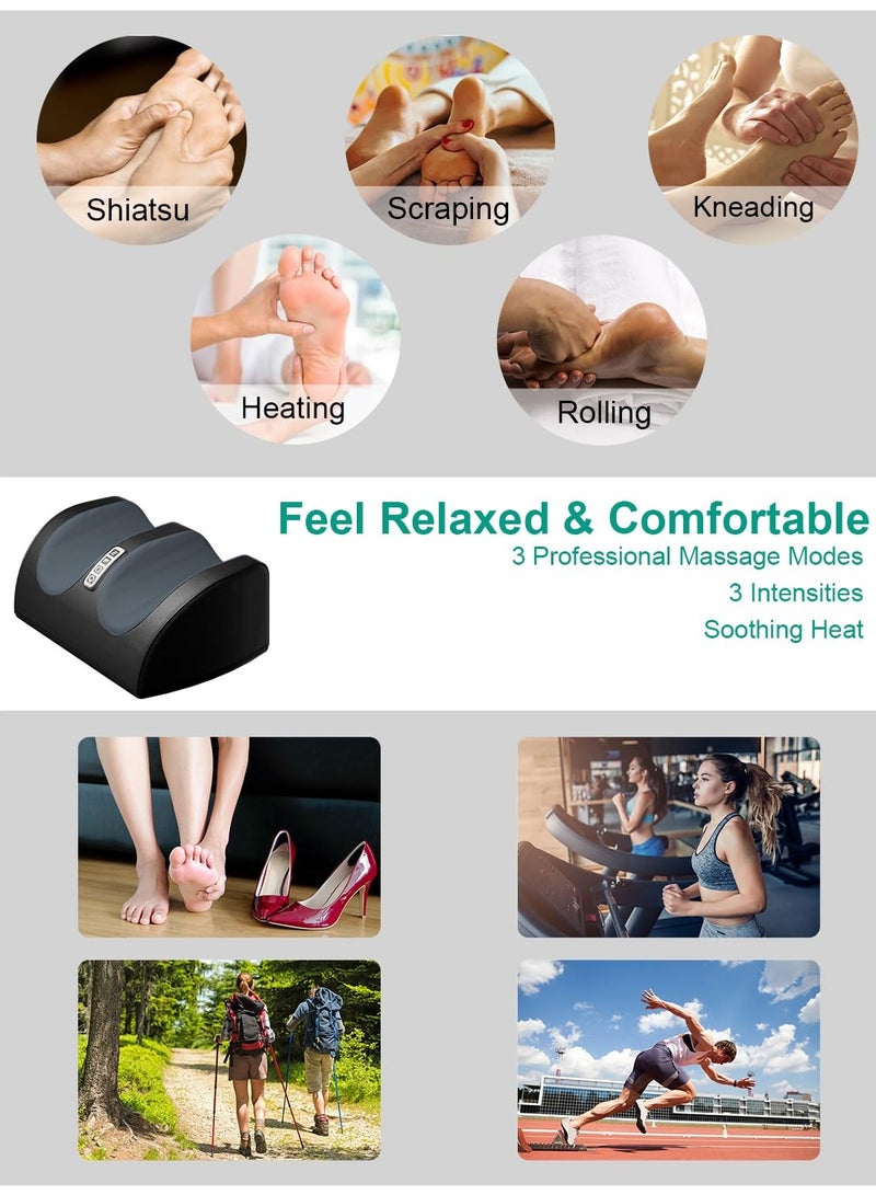 Foot Massager with Heating Function Foot and Calf Massager with Massage Roller Relaxes Leg Muscles Improves Blood Circulation Deep Tissue Massager for Foot Massage Gift for Mom Dad and Friends - Image 4