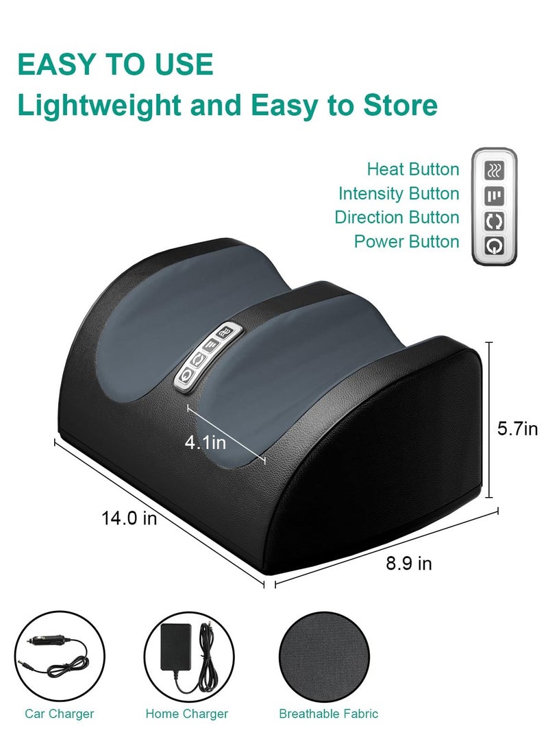 Foot Massager with Heating Function Foot and Calf Massager with Massage Roller Relaxes Leg Muscles Improves Blood Circulation Deep Tissue Massager for Foot Massage Gift for Mom Dad and Friends - Image 3