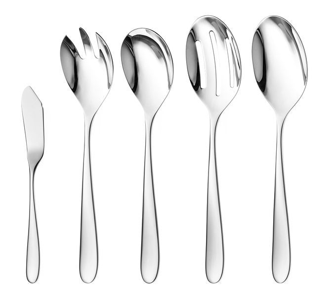 SILVERWARE SET FOR 4 1810 STAINLESS STEEL FLATWARE MIRROR FINISH DISHWASHER SAFE HEAVYDUTY RUST RESISTANT ELEGANT CUTLERY 20PIECE SET FIDENZA