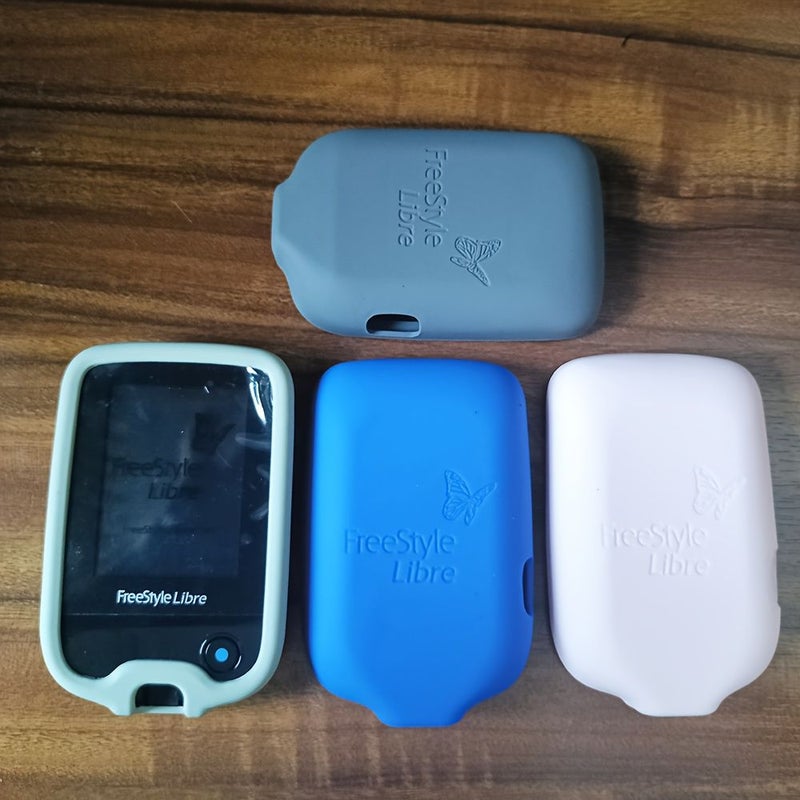 Gray Soft Case For Freestyle Libre Sensor Glucose Monitor Protective Cover - Image 1
