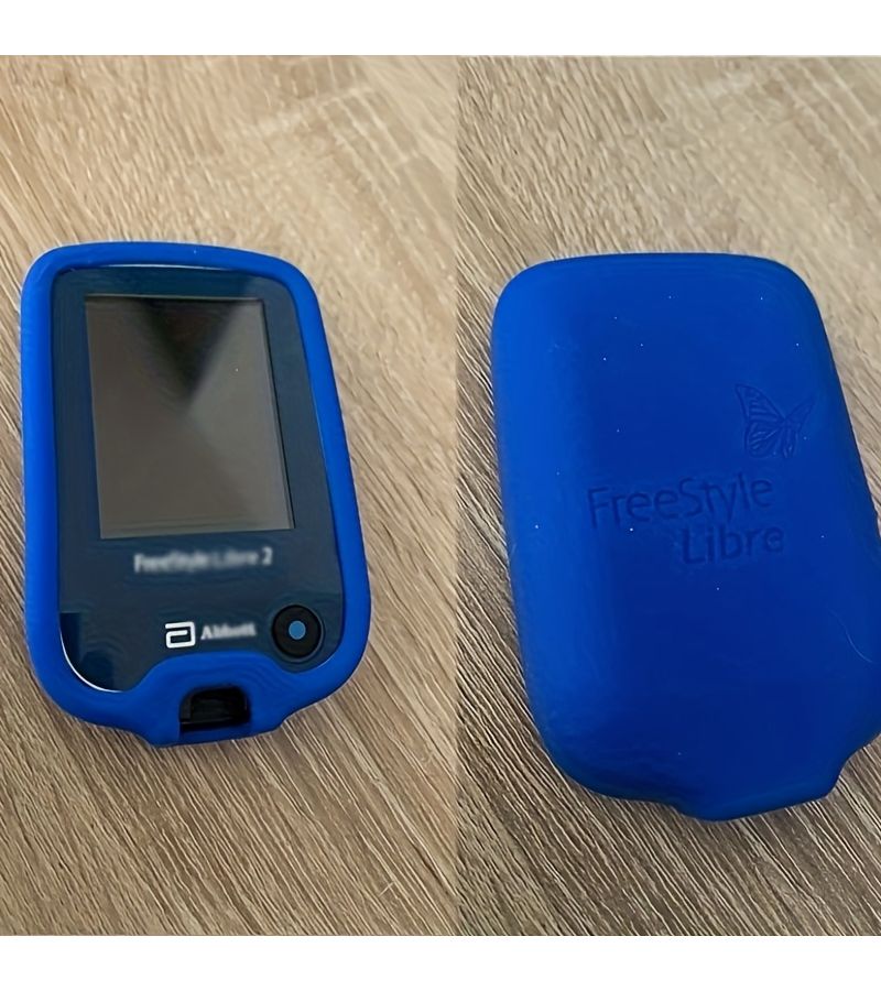 Gray Soft Case For Freestyle Libre Sensor Glucose Monitor Protective Cover - Image 2