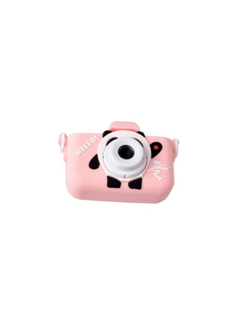 Children's Digital Small SLR Camera Front And Back HD Double-camera Cartoon Mini Camera-Color:X5S Ice Dundon Pink