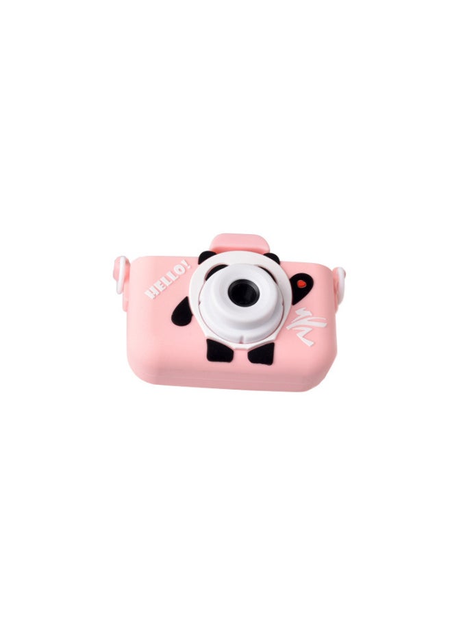 Children's Digital Small SLR Camera Front And Back HD Double-camera Cartoon Mini Camera-Color:X5S Ice Dundon Pink  - Image 1