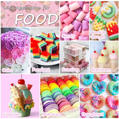 Cherrysea Food Coloring Set - 24 Color Food Grade Vibrant Food Dye Tasteless Liquid Color for Cake Decorating Baking Easter Egg Icing Fondant Cooking Slime Making DIY Supplies Kit - 0.35 Fl. oz (10 ml)/Bottles - Image 5