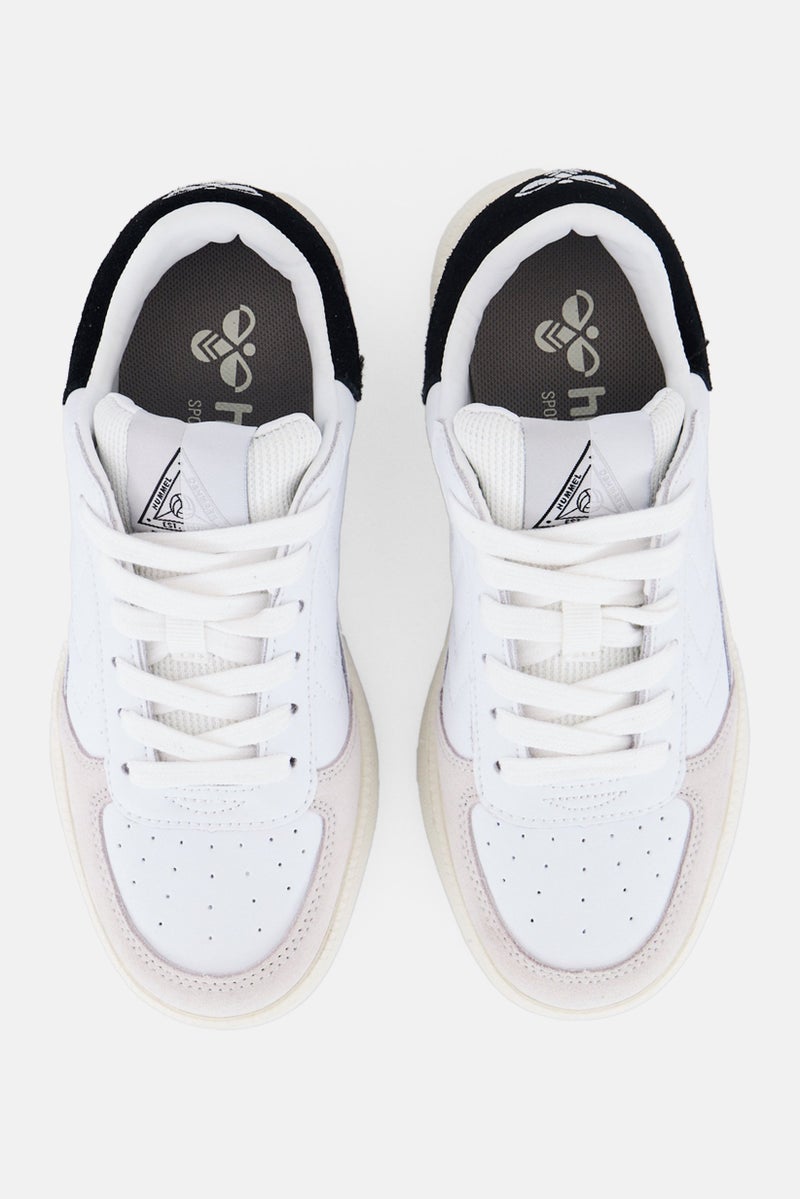 Hummel Kids Boy Royal Hb Lace Up Outdoor Shoes, White/Black - Image 3