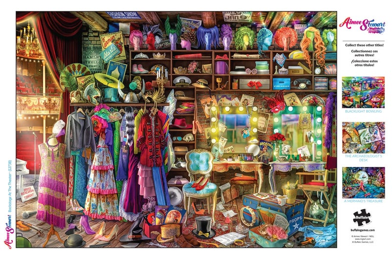 Buffalo Games - Aimee Stewart - Backstage at The Theater - 1000 Piece Jigsaw Puzzle - Challenging Puzzle Perfect for Game Nights - Finished Size is 26.75 x 19.75 - Image 5