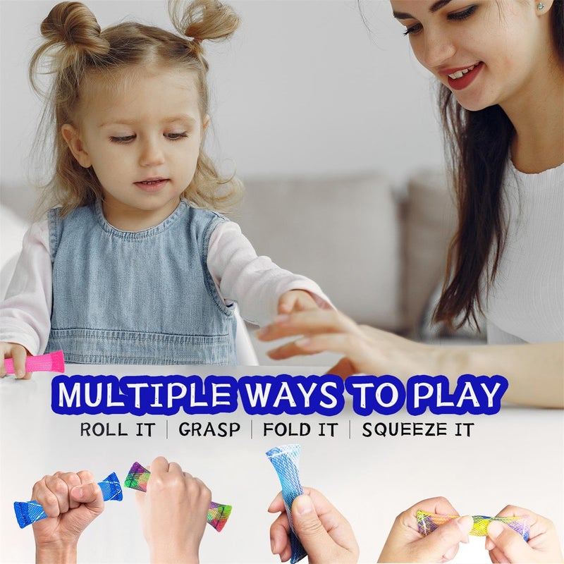 Oaaxbbecco Fidget Toys Set-Stress Relief And Relieve Anxiety Toys For Kids And Adults-Marble Mesh (12 Pieces) - Image 3