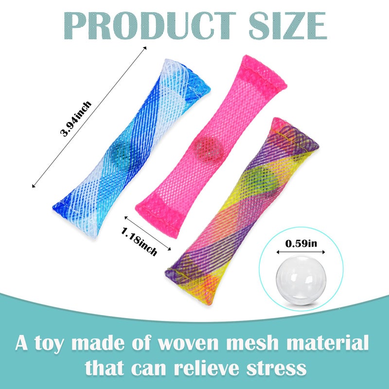 Oaaxbbecco Fidget Toys Set-Stress Relief And Relieve Anxiety Toys For Kids And Adults-Marble Mesh (12 Pieces) - Image 2