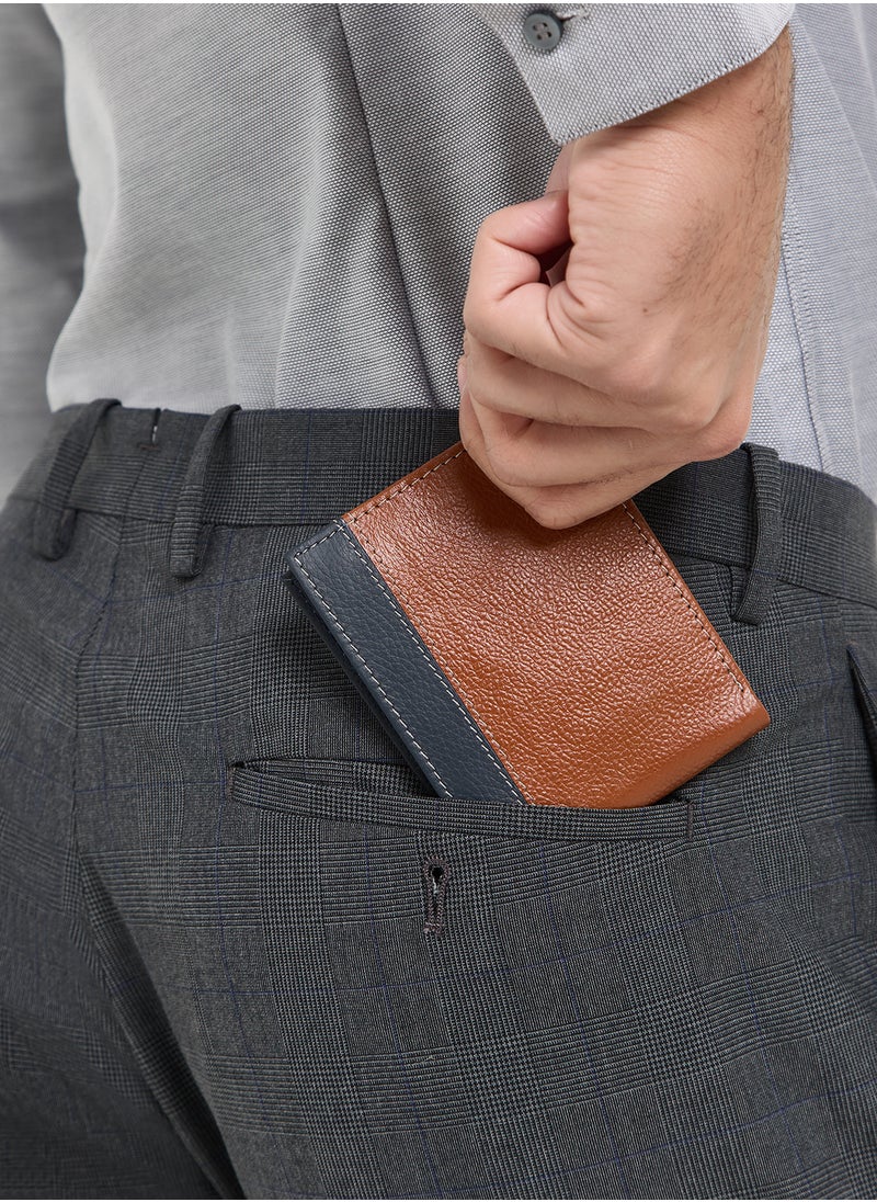Robert Wood - Genuine Leather Casual Bi-Fold Wallet - Image 1