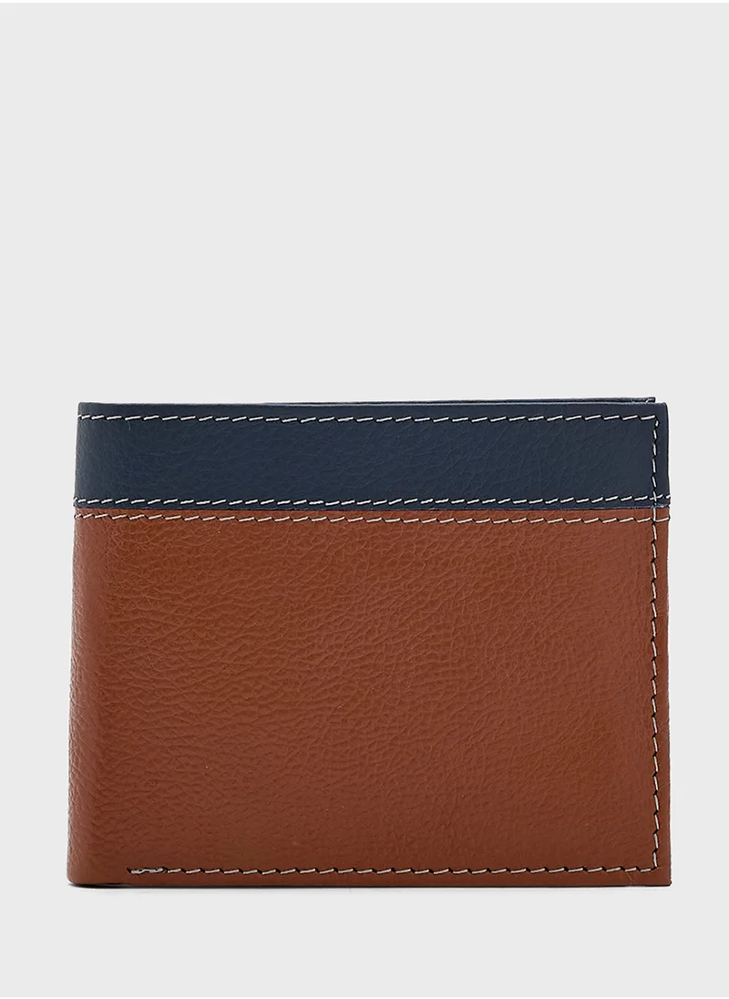 روبرت وود Genuine Leather Casual Bi-Fold Wallet