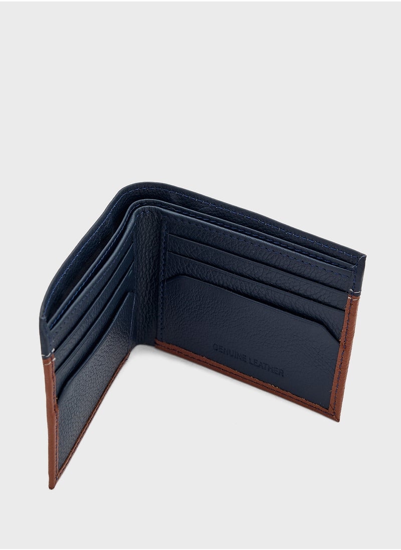 Robert Wood - Genuine Leather Casual Bi-Fold Wallet - Image 1