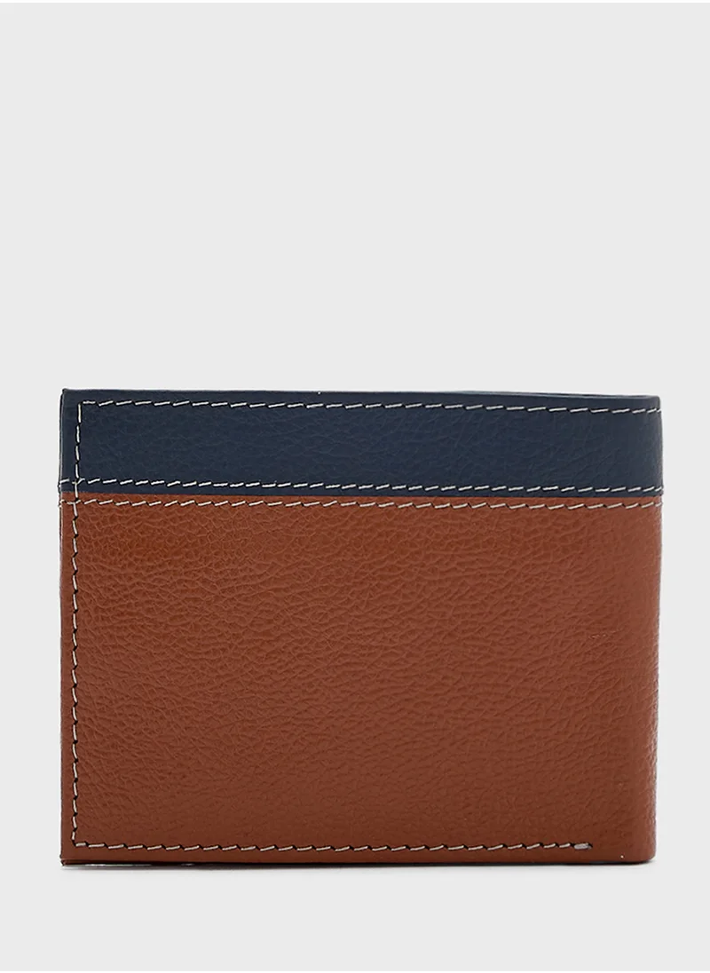 Robert Wood Genuine Leather Casual Bi-Fold Wallet
