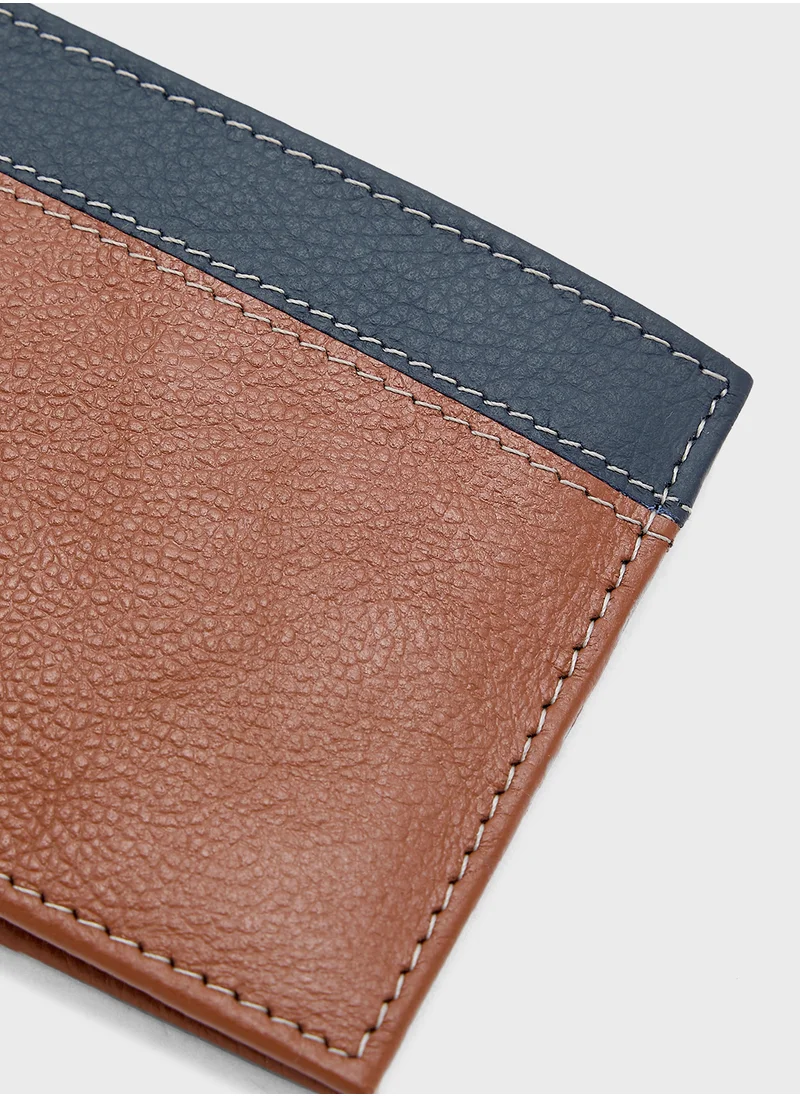 روبرت وود Genuine Leather Casual Bi-Fold Wallet