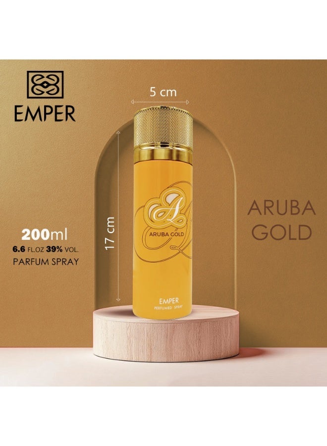 امبر بخاخ الجسم المعطر أروبا جولد للنساء 200 مل - Image 4