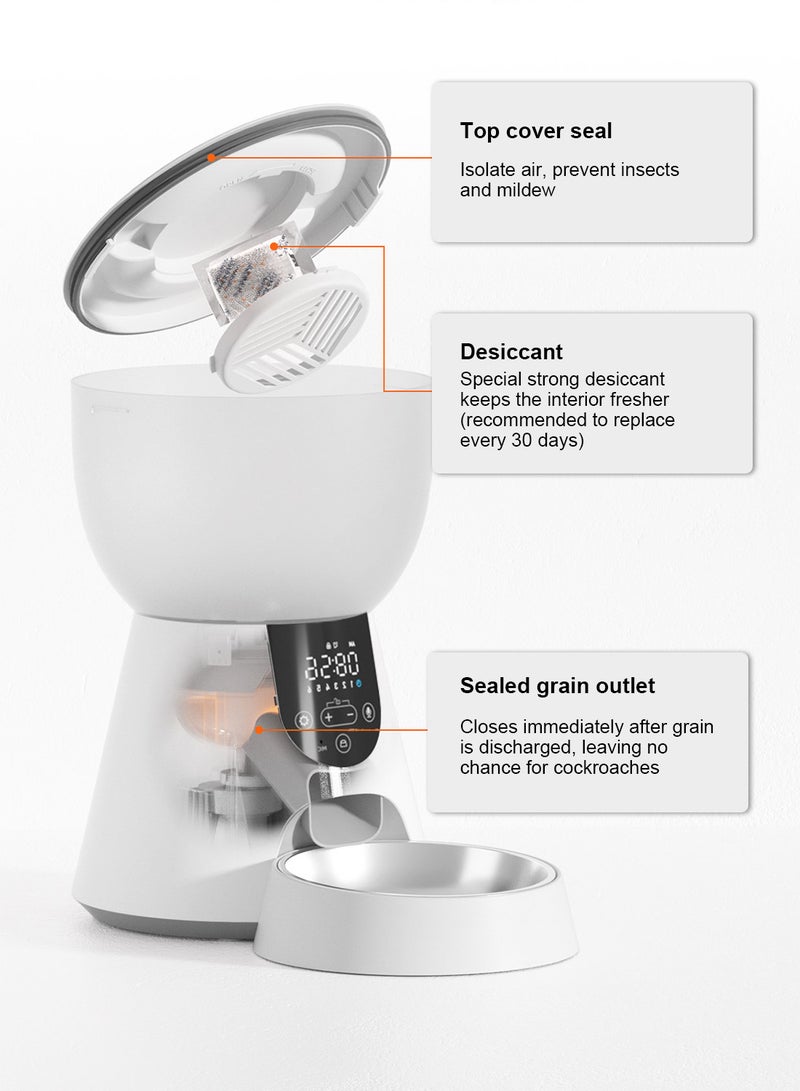 Kidle Automatic Food Feeder and Waterer Set Cat Feeder Pet Feeder and Water Dispenser for Dogs Cats Pets Animals - Image 5