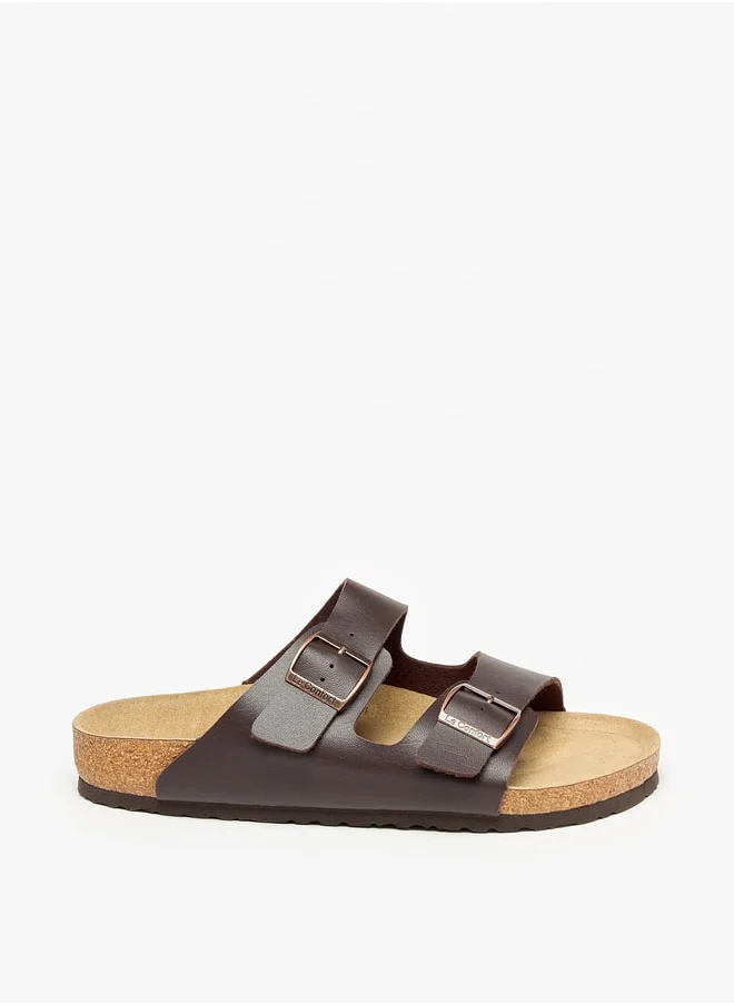 Le Confort Men Buckle Detail Slip-On Sandals