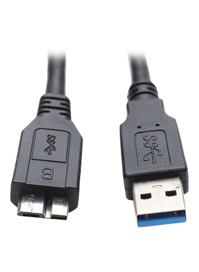 NIBEMINENT USB Type A To Micro B Cable For Samsung S5 Hard Disk Black  - Image 1
