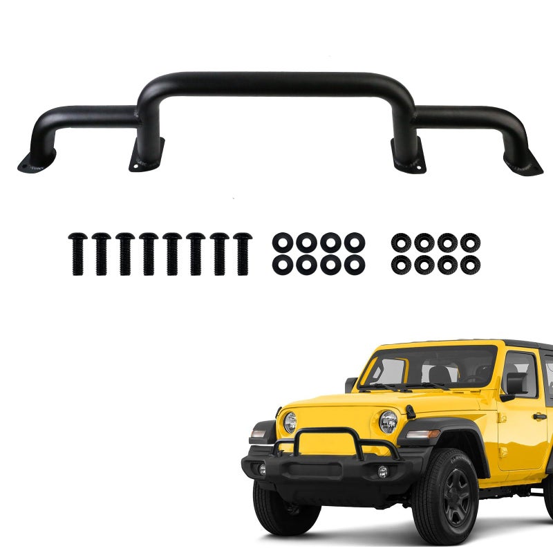 Ryansunoro Grille Winch Brush Guard for Jeep Wrangler JL, Gladiator, JT (2018-2024) - Triple Hoop Bumper Bar Winch/Front Bumper Brush Guard Bull Bar, Replaces Part #82216474AA - Image 1
