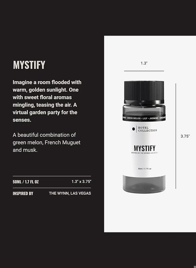 Hotel Collection Mystify Fragrance Oil Blend - Hotel Inspired for Luxury Essential Oil Diffusers - Aromatherapy Scent Diffuser Oil - Citrus, Green Melon, and Raspberry