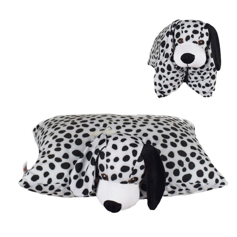 Ultra 18 Inch Dalmation Dog Folding Cushion Pillow Fully Stuffed Soft Plush Toy for Kids in Black & White Animal Toy Gift Birthday Anniversary Christmas Diwali Home Décor - Image 3