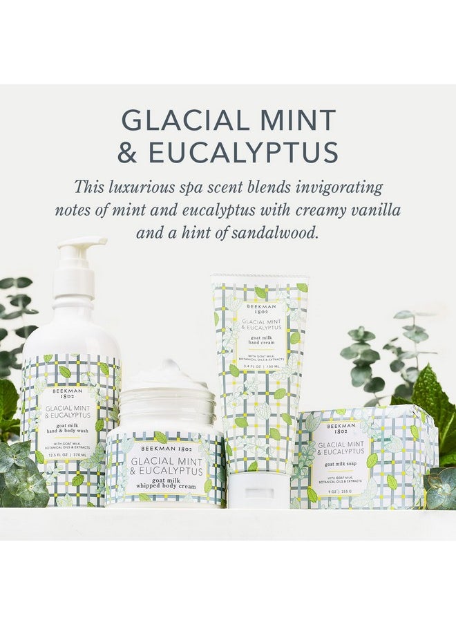Beekman 1802 Glacial Mint & Eucalyptus Whipped Body Cream 8 Oz Scented Moisturizes Soothes & Softens With Coconut Oil & Mango Seed Butter No Irritation Good For Sensitive Skin  - Image 4