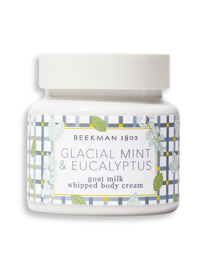 Beekman 1802 Glacial Mint & Eucalyptus Whipped Body Cream 8 Oz Scented Moisturizes Soothes & Softens With Coconut Oil & Mango Seed Butter No Irritation Good For Sensitive Skin  - Image 1