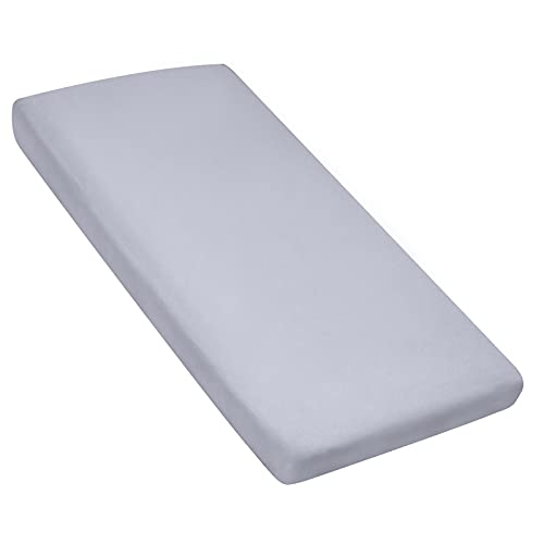 Coldwind Nap Mat Sheet 24" x 48" x 4" Fitted Elastic Corners Preschool Day Care Rest Nap Mat Cover, Soft & Breathable Baby Sheets for Regalo My Cot Portable Toddler Bed and Joovy Travel Cot, Gray - Image 1