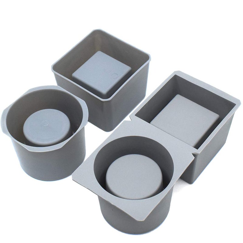 Concrete Planter Molds Silicone Planter Molds for Cement Pot Round and Square