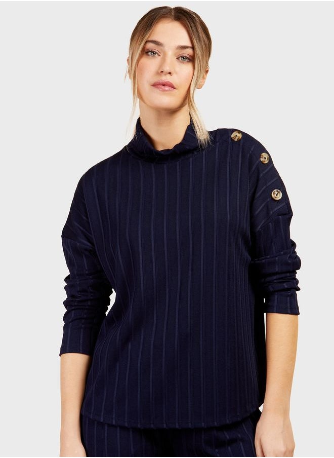 Little Mistress - Rib Detail Sweater - Image 1
