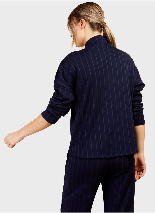Little Mistress - Rib Detail Sweater - Image 1