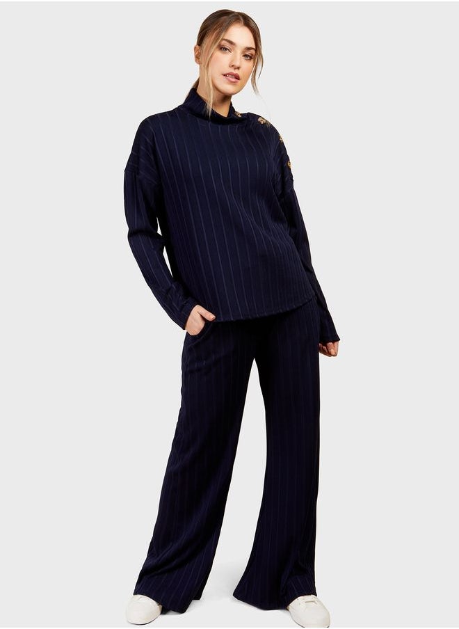 Little Mistress - Rib Detail Sweater - Image 1