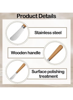 CMGTYYD 2PCS Butter Knives, 7 Inches Butter Knife Spreader, Spreader Old Fashioned Pastry Knife, Easy Spread and Rust Resistant for Bagels, Sandwiches  - Image 4