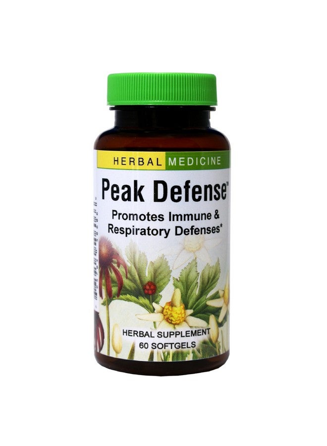 Herbs Etc. Peak Defense - Support a Healthy Respiratory System - Herbal Supplement to Support Immune Health - Vitality Support Supplement for Adults - Gluten-Free - 60 Softgels (60 Servings) - Image 1